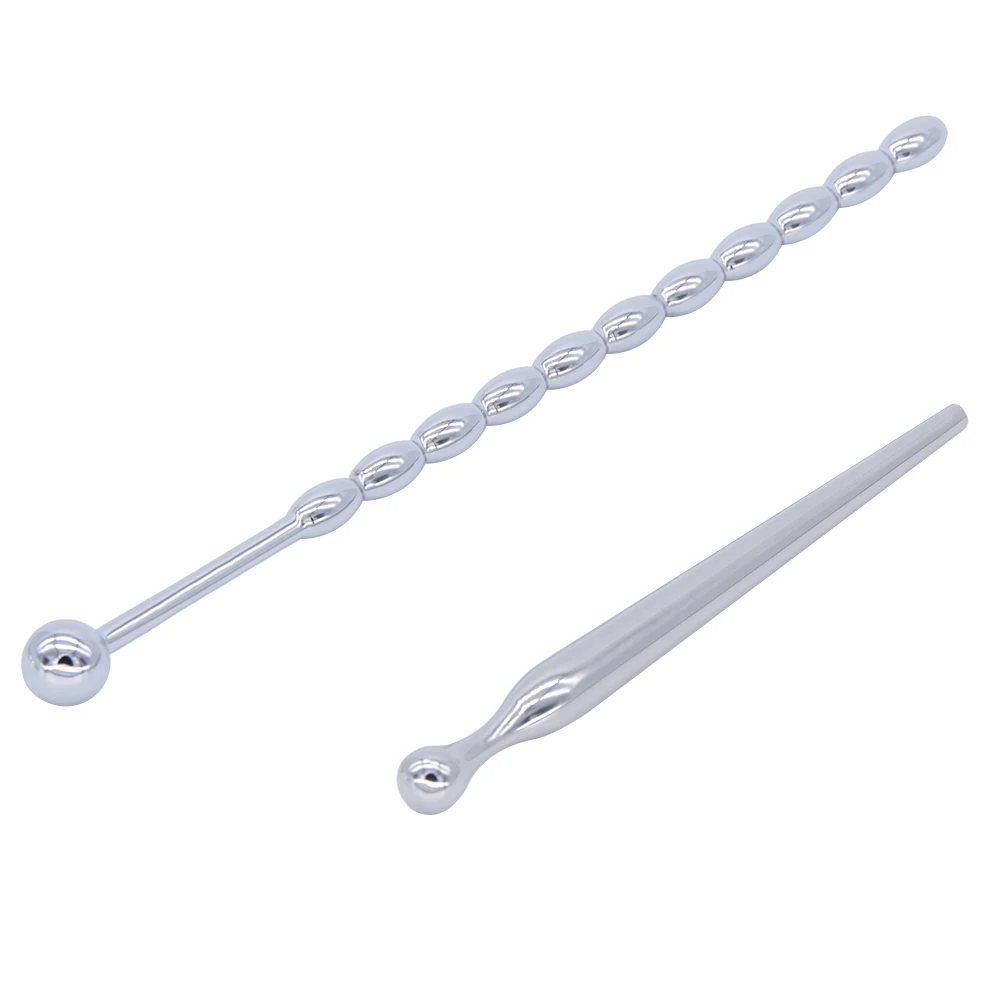DOMI 2pcs Stainless Steel Catheter Sounds Small Urethral Penis Masturbators Plug Men Sex Toys