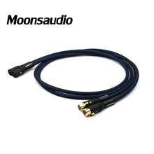 Moonsaudio Siltech G5 SQ-88B 5N OFC pure copper silver plated 2 XLR Male to 2 XLR Female interconnect Cable free shipping qed signature ofc silver platedr interconnect cable with xlr male plug audio cable