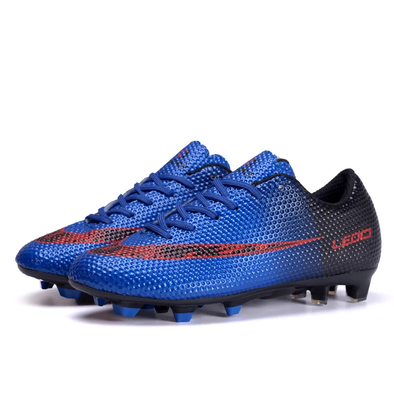 LEOCI hombres mujeres niños Anti-colisión FG Botas De fútbol Botas De Futbol tamaño 33- 44