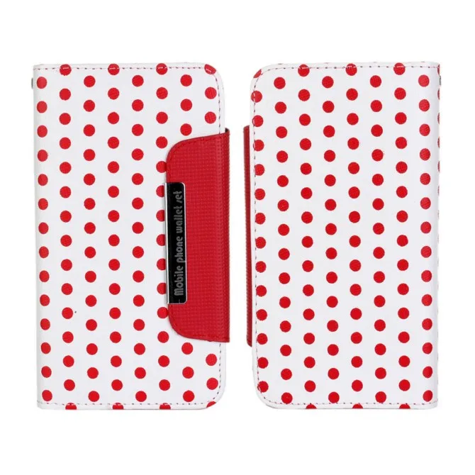 iPhone 6 Polka Dots 2 in 1 Wallet Case (8)