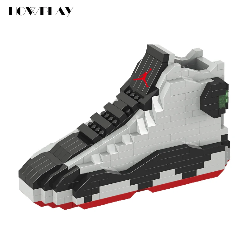 

HowPlay Air Jordan model building toys hobbies blocks toy for kids toys boy lepin AJ1 AJ6 AJ13 model basketball fans Collection