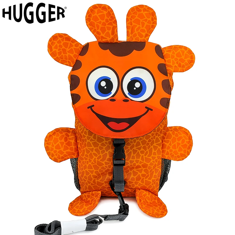 

HUGGER Gerry Giraffe Design Backpack 3D Cartoon Style Safety Harness Backpack Infantis Children Schoolbag mochilas escolares