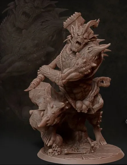 

130MM Resin Bust Orc Figure Model Kit Free Shipping