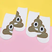 1 пара модных креативных забавных повседневных носков с 3D принтом, женские милые короткие носки с низким вырезом, мягкие дышащие короткие носки