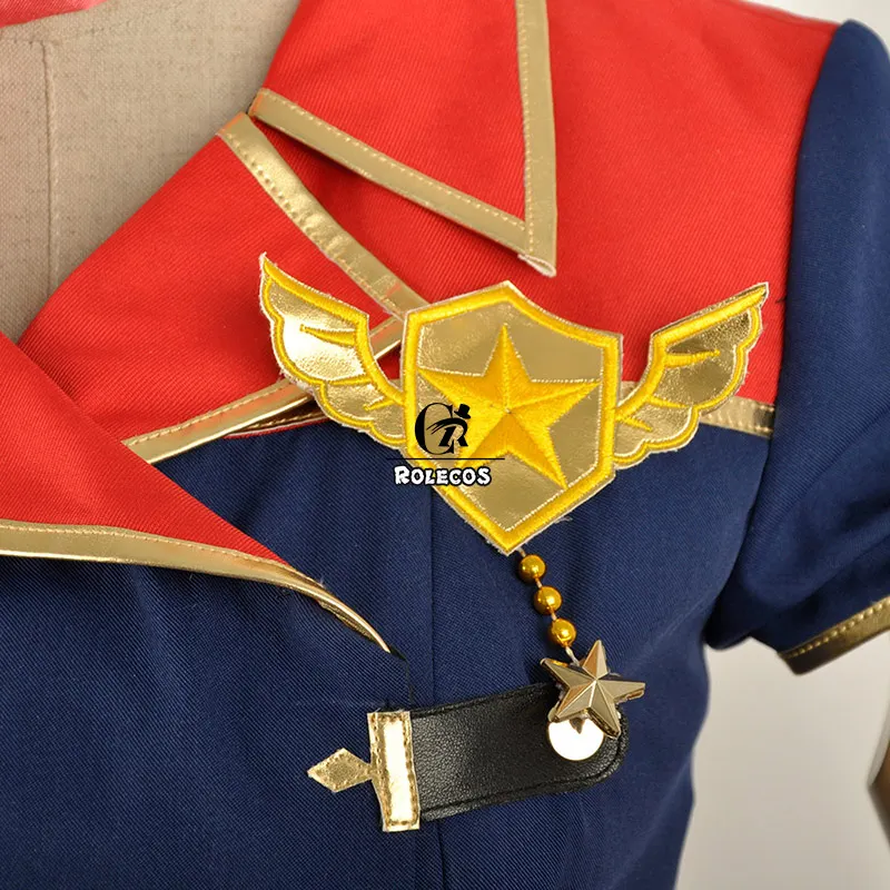 ROLECOS аниме Love Live Nico Yazawa Костюм для костюмированной вечеринки платье Голубое