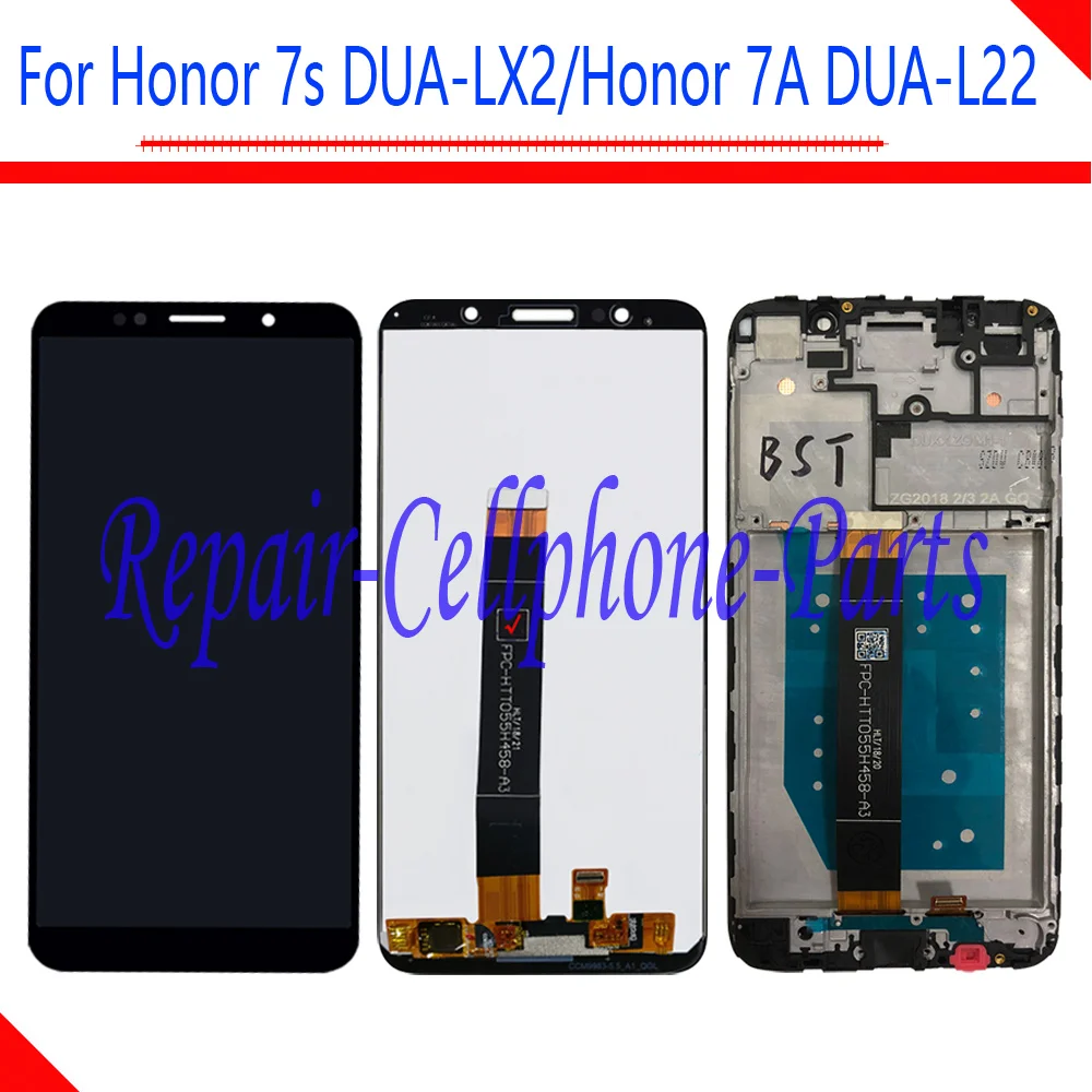 

New Full LCD DIsplay + Touch Screen Digitizer Assembly With Frame For Huawei Honor 7S DUA-LX2 / Honor 7A ( 5.45 inch ) DUA-L22