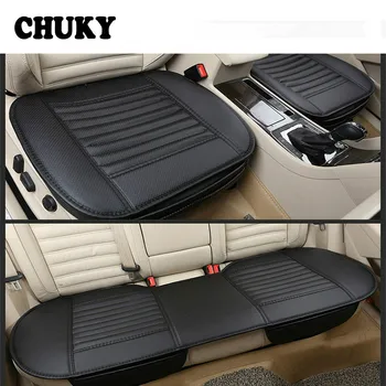 

Car-Styling general car seat cushions,universal non-rollding up pads single non slide not moves bamboo-carbon car seat covers