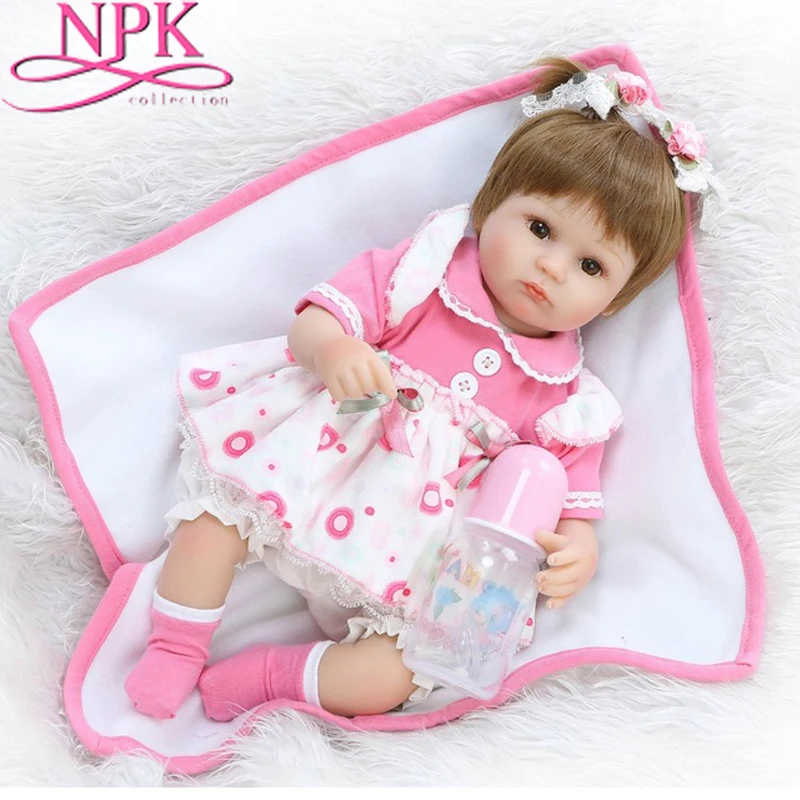 NPKCOLLECTION 16Inch Realistic Reborn Dolls Bebe Gift Toys Cotton Body Lifelike Reborn Babies Toys Brinquedo Menina NPKCOLLECTION 16Inch Realistic Reborn Dolls Bebe Gift Toys Cotton Body Lifelike Reborn Babies Toys Brinquedo Menina