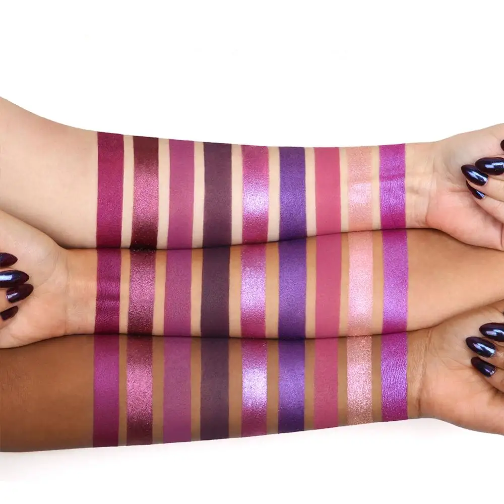 

2019 new 9 colors purple eyeshadow palette beautiful summer colors eyeshadow makeup