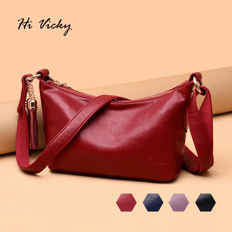 

Women Bags Designer Shoulder Bag Fashion Handbag Vintage Purse Leather Crossbody Bags Women 2019 New Black Red Handbag Solid