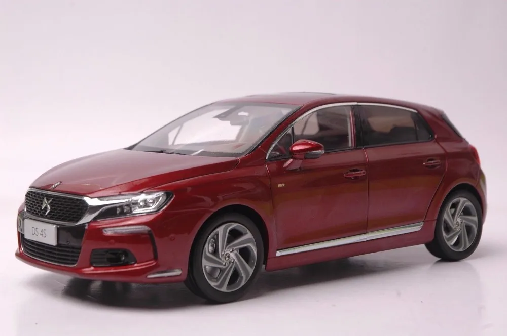 1:18 Diecast Model for Citroen DS 4S Red Hatchback Alloy Toy Car ...
