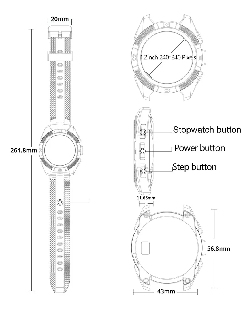 2018 New Hot L3 Smart Watch Support Heart Rate Passometer Sleep Tracker L3 Professional Sports Smartwatch For Men Women
