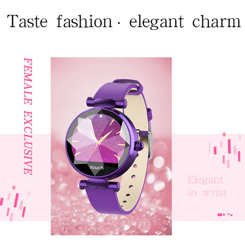 

Luxury smart band women smart watch heart rate blood pressure monitor remote control smart bracelet smartwatch