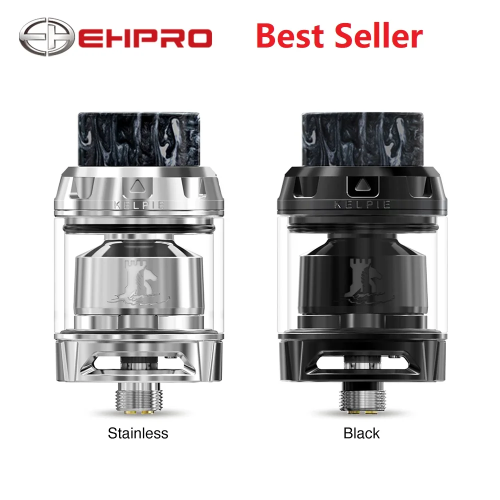 

Newest Vape tank Ehpro Kelpie RTA 2ml /3.5ml Capacity with dual-post build deck & Honeycomb Air Slot