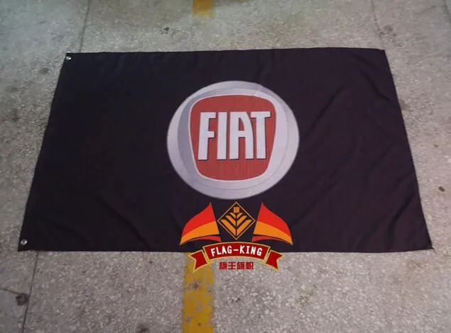 Fiat гоночный автомобиль команды флаг, 90*150 см полиэстер флаг