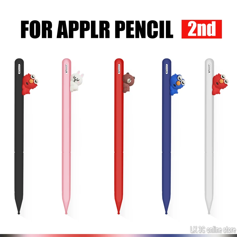 

Cute Silicone Case for Apple iPad Pro Pencil 2nd Generation Tablet Pencil Cover Sleeve for iPad Pro Pen Stylus Protective Cover