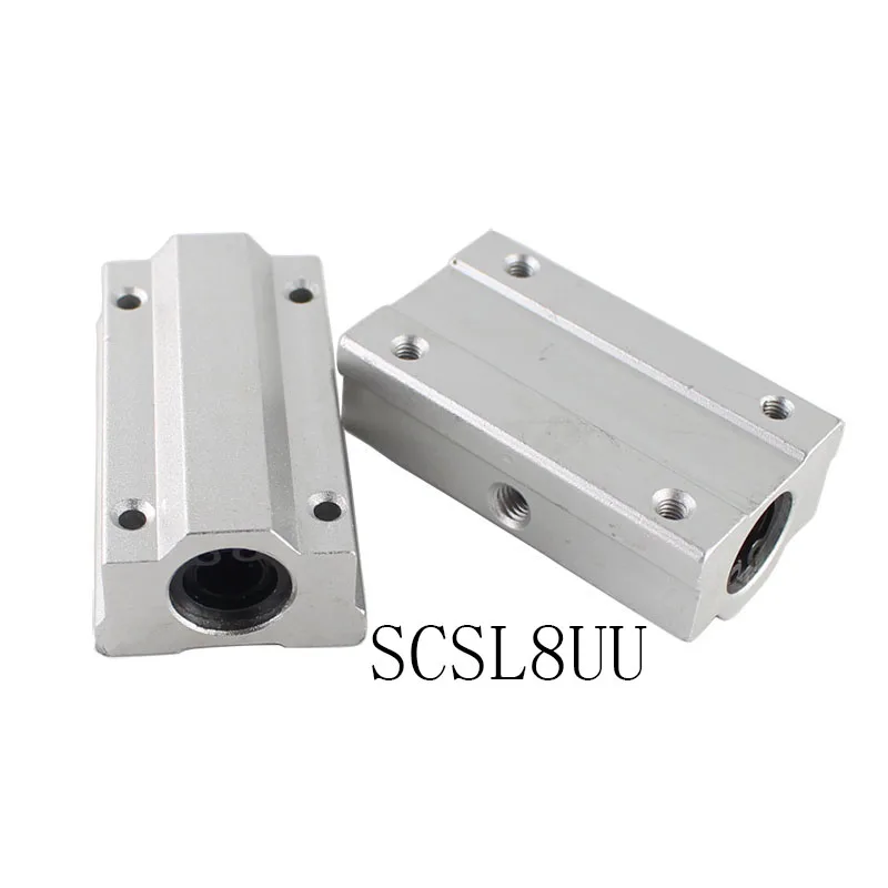 

4pcs SCSL8UU Linear Motion Ball Bearings Slide Block Bushing 8mm Linear Ball Bearing Block For CNC Router 3D Printer part