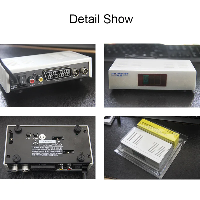 2017 New Arrival Television System TV Signal Standard Audio Video Signal Converter AV To RF Modulator TV 90-240V EU Plug RF408 (9)