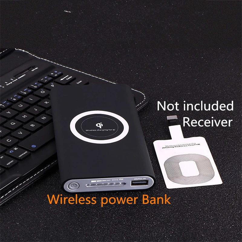 Универсальное беспроводное зарядное устройство QI 5 В/2 А портативное USB с цифровым