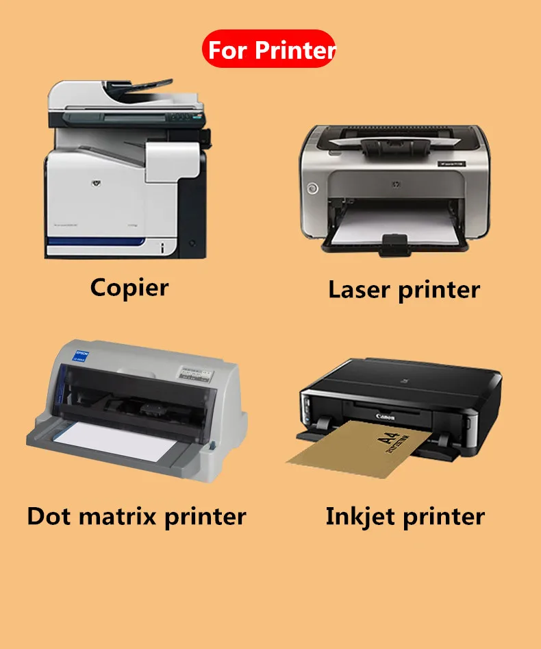 Jato de Tinta de Papel Frete Grátis Lote a4 Branco Adesivos Auto Adesivo Caligrafia Laser Impressora Marrom Impressão 50 Pçs - 17 High Quality Material escolar e de escritório