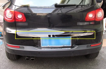 

For VW Volkswagen Tiguan 2009 - 2015 Car Styling Stainless Steel Rear Trunk Lid Bottom Cover Strip Trim Car accessories