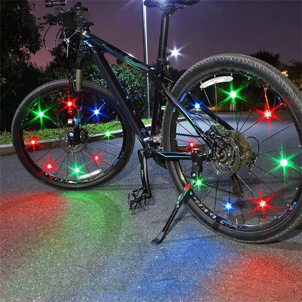 

6PCS Bicycle Wheel Spoke Lights Bike Light Steel Wire LED Battery Waterproof Anti Shake Bicycle Lamp Flashlight Lantern Rower