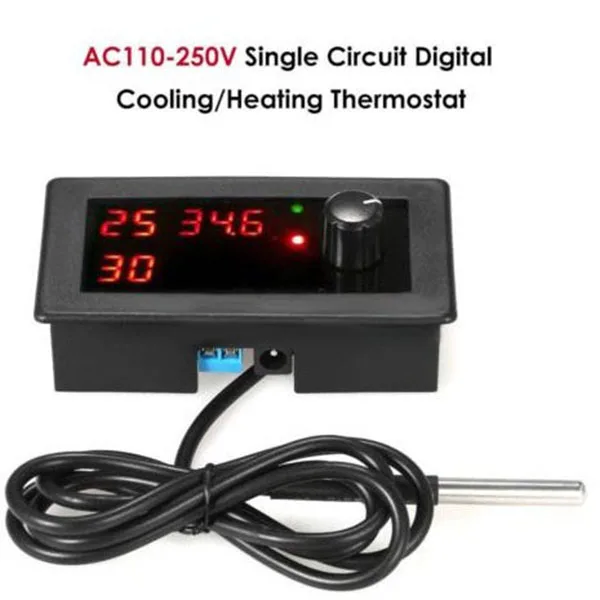 

12V Digital Cooling/Heating Thermostat Temperature Controller Single Circuit TM Z5V6