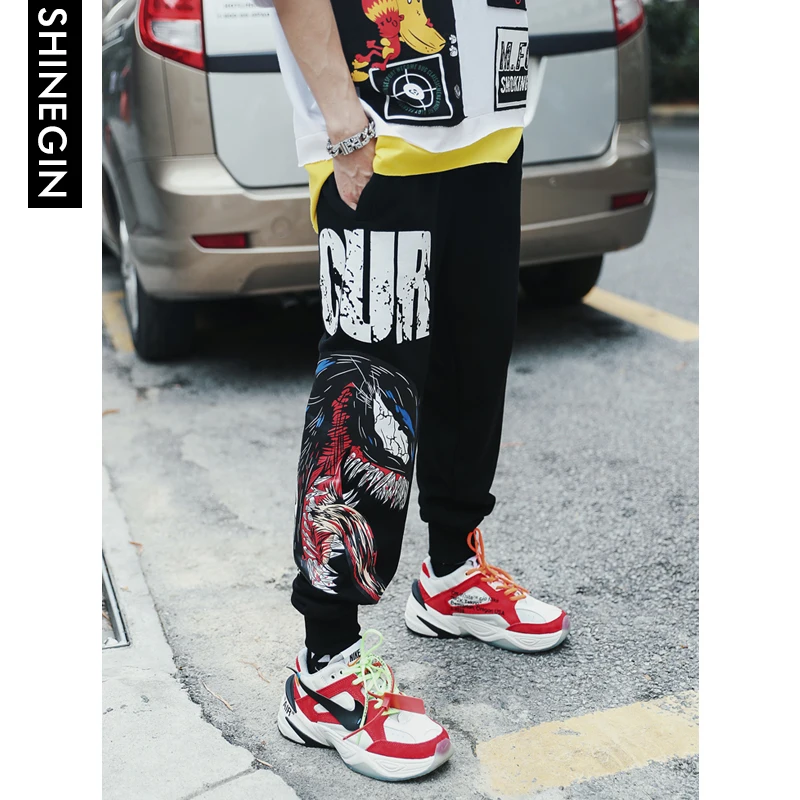 SHINEGIN Easyfit Graffiti Casual Pants Men's Hip hop Swag Ins City Pants Fashion Dance Pants Casual Men Pants 074W SHINEGIN Easyfit Graffiti Casual Pants Men's Hip hop Swag Ins City Pants Fashion Dance Pants Casual Men Pants 074W