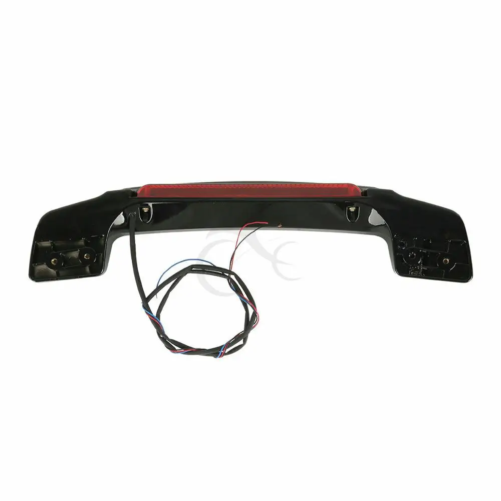Мотоцикл Красный светодиодный спойлер на фонарь для Harley Touring King Electra Glide FLHT Razor рубленый турпакет 97-13 12