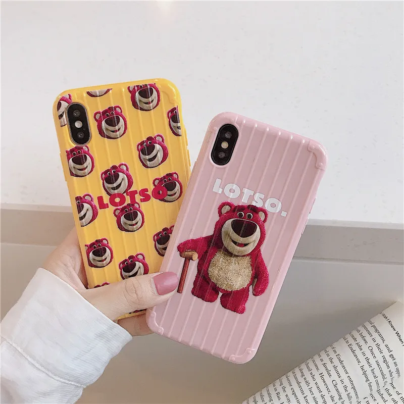 Чехол для чемодана LOTSO Bear OPPO A3 A5 A7 A9 A9X мягкий силиконовый чехол из ТПУ R11 R11s R15 Dream R15X