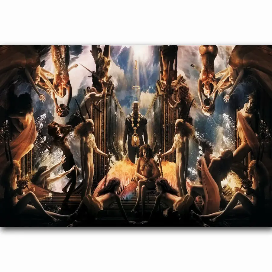 Художественная печать новый Kanye West Grammy Rap Hip Hop Music Star 14x21 24x36 27x40 дюймов Шелковый