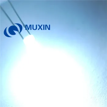 

1000pcs 3mm White Diffused LED Diode Round LED Light Emitting Diode Lamp 3 mm Through Hole 3V Light Wide Angle Component