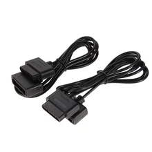 ALLOYSEED, 2 X удлинительных кабеля для передачи данных, шнуры для 16 бит, супер SNES, Удлинительный кабель контроллера водонепроницаемый, для системы shand FC, двойной ретро-Дуо