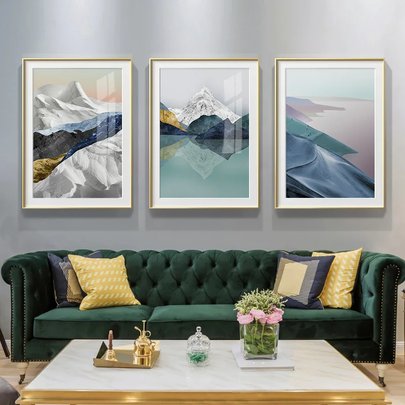 

Modern Mountains All kinds Canvas Painting posters and prints wall pictures for living room art cuadros decoracion dormitorio
