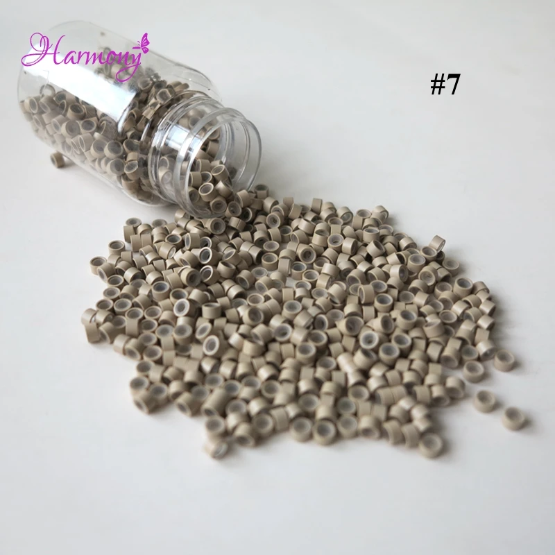 #7 Light blonde  Aluminum silione micro ring (18)_