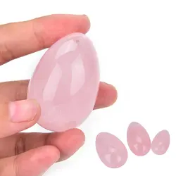 Непросверленное Нефритовое яйцо розовое кварцевое яйцо для тренировки вагины Хрустальная сфера для упражнений Кегеля мышцы тазового дна