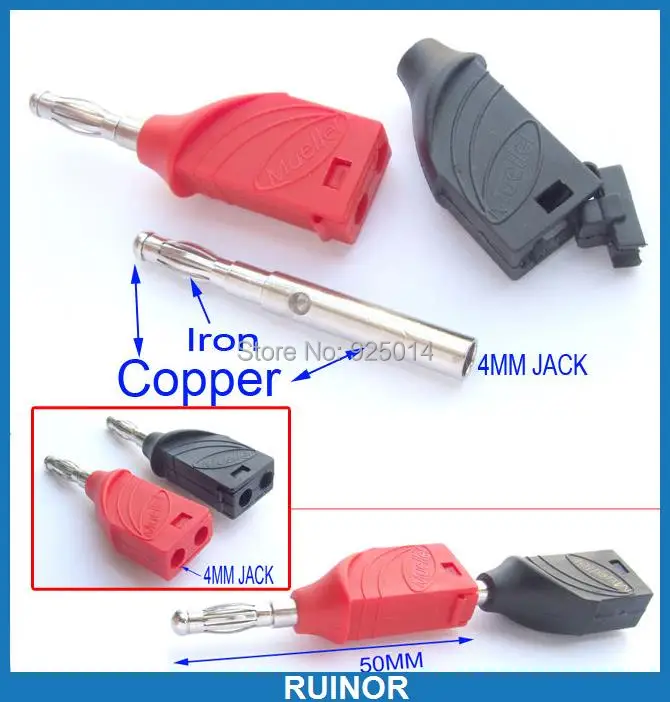

40 Banana PLUG FOR 4MM Binding Post Socket Jack Soldering Iron Meter Test Probes