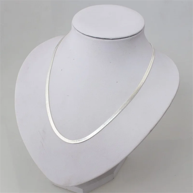 Оригинальные 925 пробы серебряные Чокеры ожерелья для женщин ювелирные украшения свадебные цепочки ожерелья для мужчин подарок
