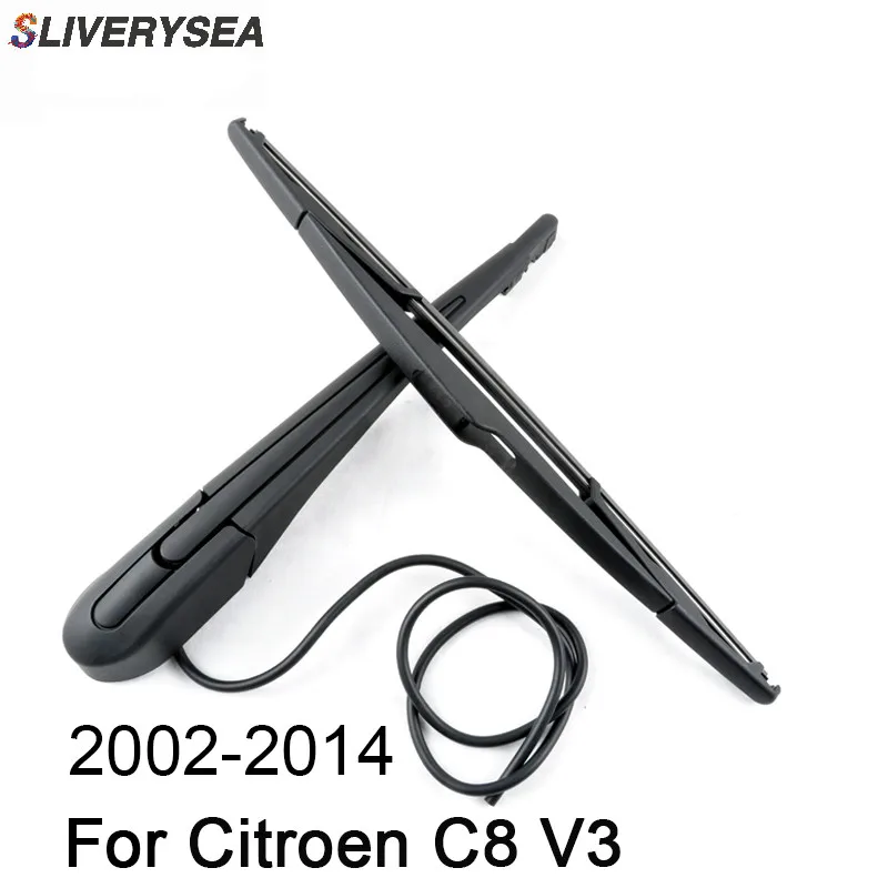 

SLIVERYSEA 14'' Rear Wiper Arm and Blade for Citroen C8 V3 2002-2014 High Quality Natural Rubber Auto Car Accessories