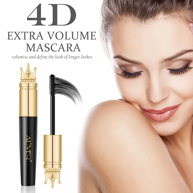 1Pc 4DSilk Fiber Lash Mascara Black Long Thick Curly Waterproof Encrypted and Length Crown Makeup Eyelash Curling Extension |