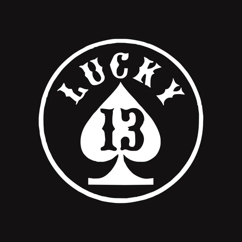 Cunymacos LUCKY 13 Spades Наклейка На Автомобиль Забавная наклейка на мотоцикл декоративные