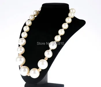 

Upscale Women new set auger pearls necklace & Hand ball necklace trendy Sweater chain necklace for 2020 new variety high quality