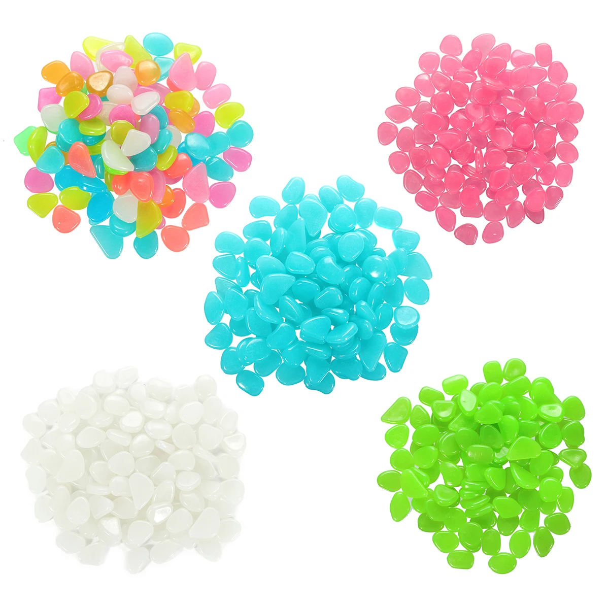 

100Pcs Bright Luminous Light Emitting Artificial Fish Tank Dark Road Walkway DIY Decor Pebble Stones Garden Yard Courtyard Decor