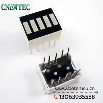 

CPB051012A/BYG 5 Segment Green LED Bar-graph Display plane display tube 10PCS/LOT