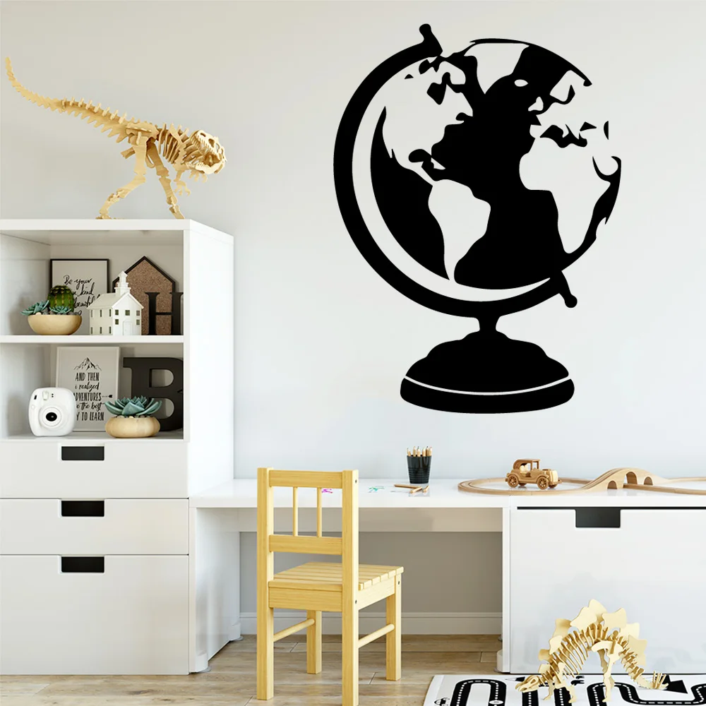 

Creative Globe Wall Stickers Vinyl Wall Decor For Kids Room Decoration Accessories Wall Decals Sticker Murals wallstickers