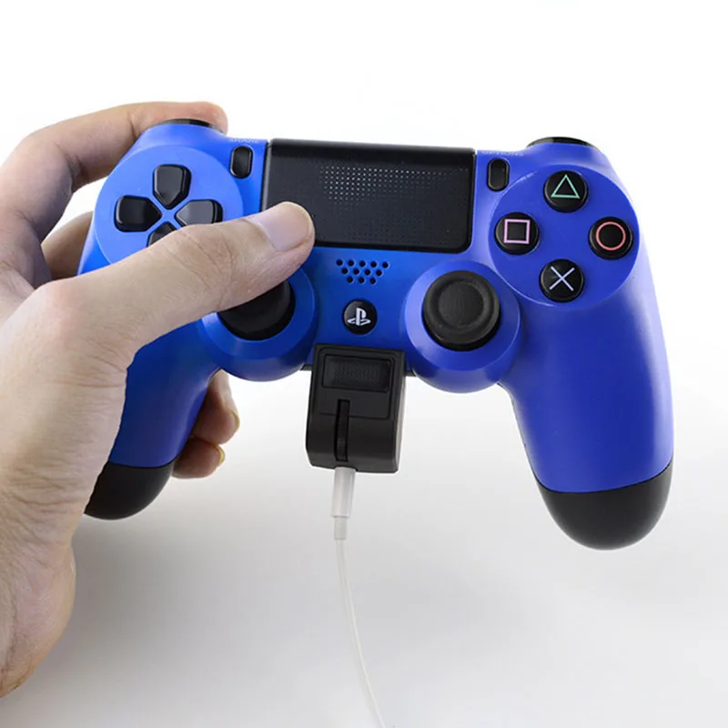 Mini 3.5mm Audio Jack Headset Adapter For PS4 Video Game Gamepads Dualshock 4 Controller With Volume Mic Control Games Accessories (8)