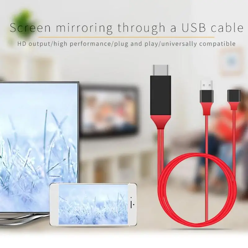 Чехол для телефона 8-контактный usb-кабель для зарядки к HDMI кабель HD ТВ HD 1080 P HDMI конвертер адаптер