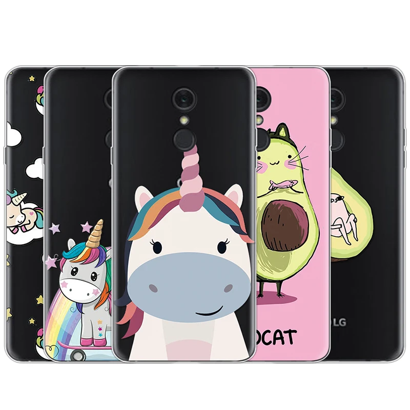 

Silicone TPU Unicorn Cover For LG X Power 2 V30 V20 Q6 Q7 G4 G5 G6 K4 K8 K10 2017 K11 Plus Nexus 5X Funda Coque Soft Roque Case