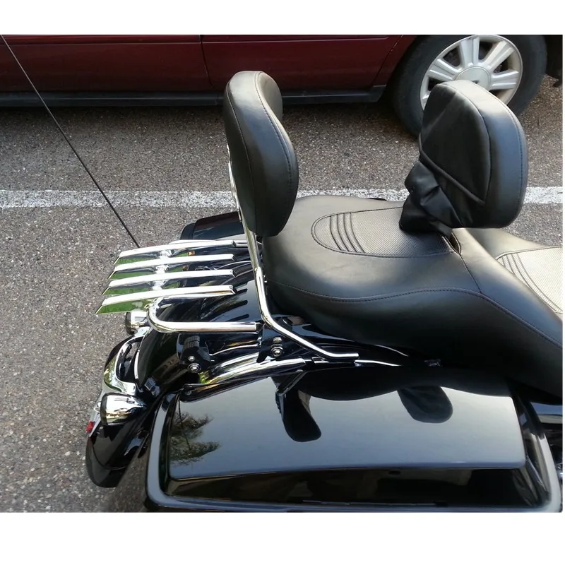 Мотоциклетная хромированная Съемная стелс багажная стойка для 2009-up Harley Electra Street Glide Road King FLHR Custom