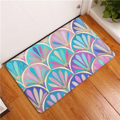 Новые противоскользящие ковры модные идеи цветные геометрические принты коврики для ванной комнаты кухонные коврики 40x60or50x80cm - Цвет: 11